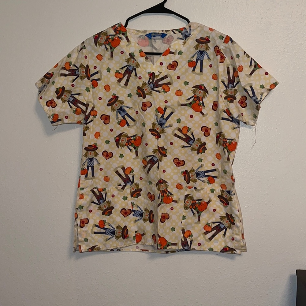 Thanksgiving scrub top